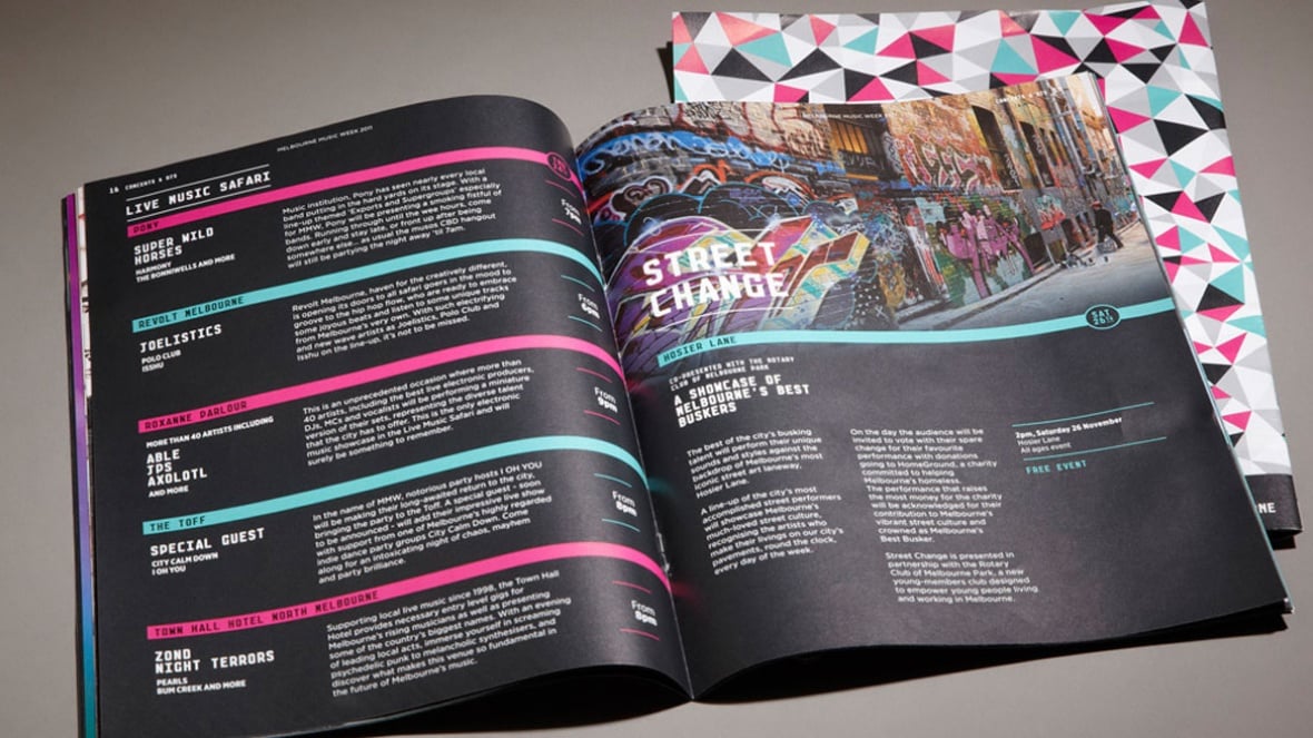 City of Melbourne : Melbourne Music Campaign booklet 1