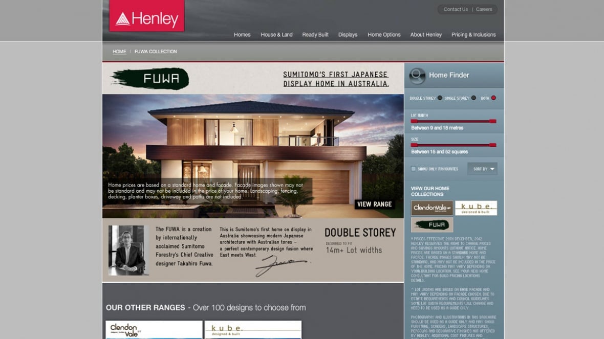 Henley Properties : Real Estate Website 3