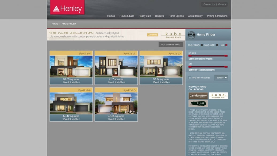 Henley Properties : Real Estate Website 2