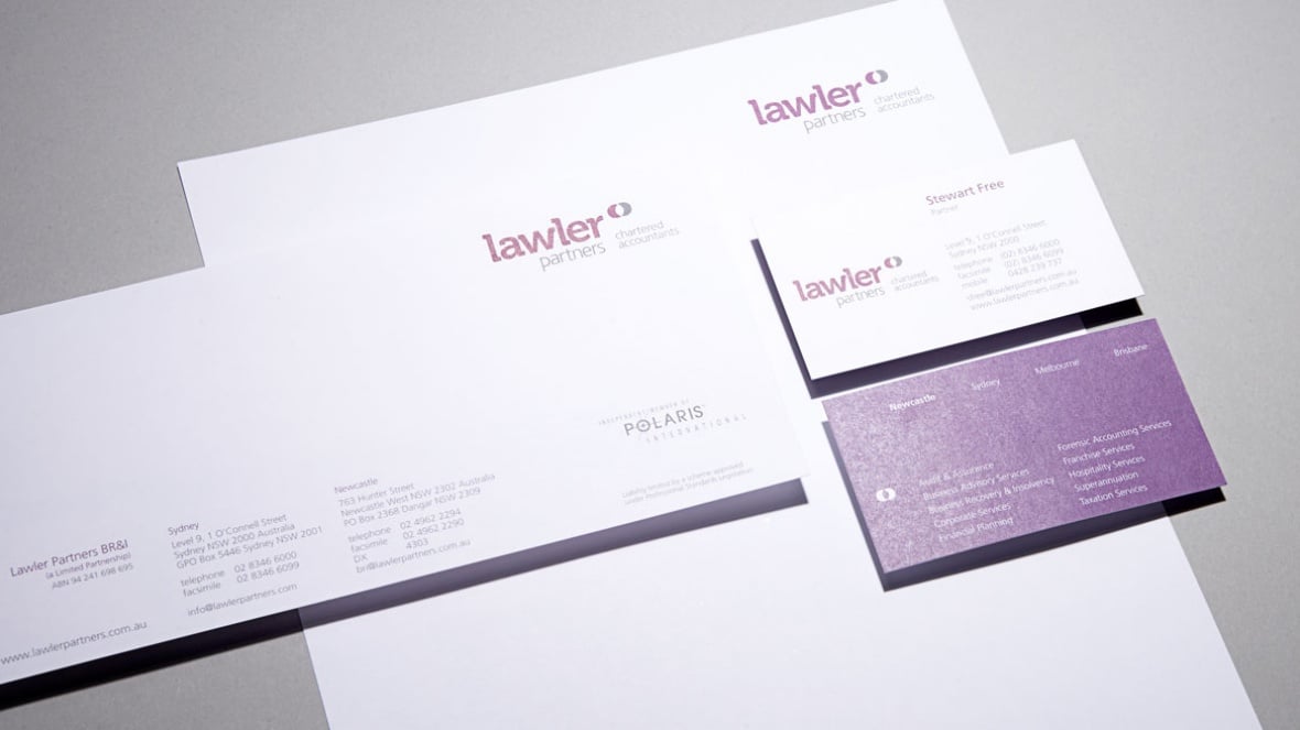 Lawler Partners : Corporate Rebrand suite 2