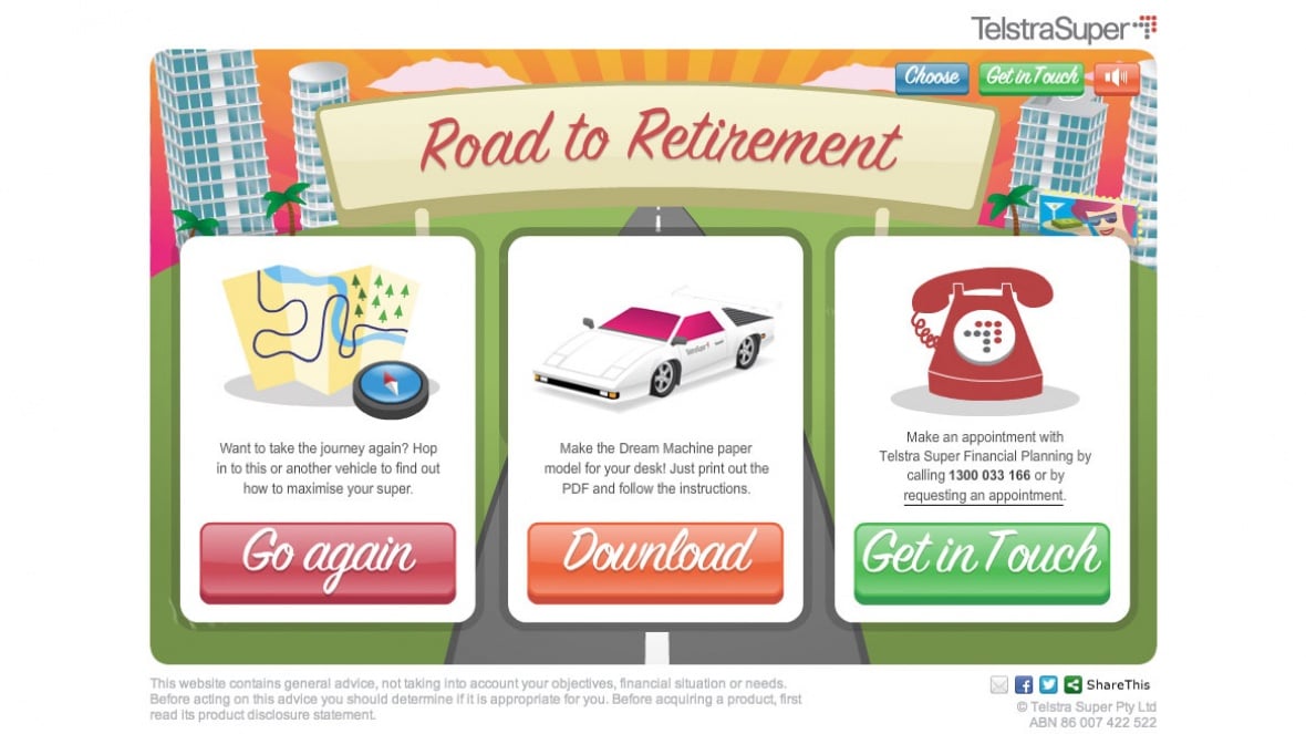 Telstra Super : Retirement Campaign 6